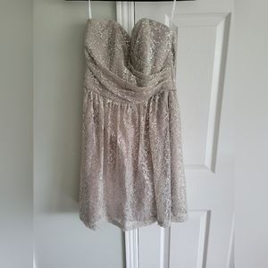 Dessy Knee Length Sparkly Dress